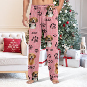 GeckoCustom Custom Dog Cat Portrait Photo Pants Christmas Gift TA29 HA75 888684