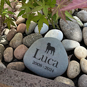 GeckoCustom Custom Dog Cherish Your Beloved Pet's Memory Memorial Engraved Stone HO82 893076