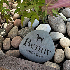 GeckoCustom Custom Dog Cherish Your Beloved Pet's Memory Memorial Engraved Stone HO82 893076