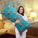 GeckoCustom Custom Dog Face Photo With Colorful Background Rectangle Pillow Case TA29 890156