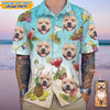 GeckoCustom Custom Dog Photo And Cocktail Glasses Hawaii Shirt N304 889373