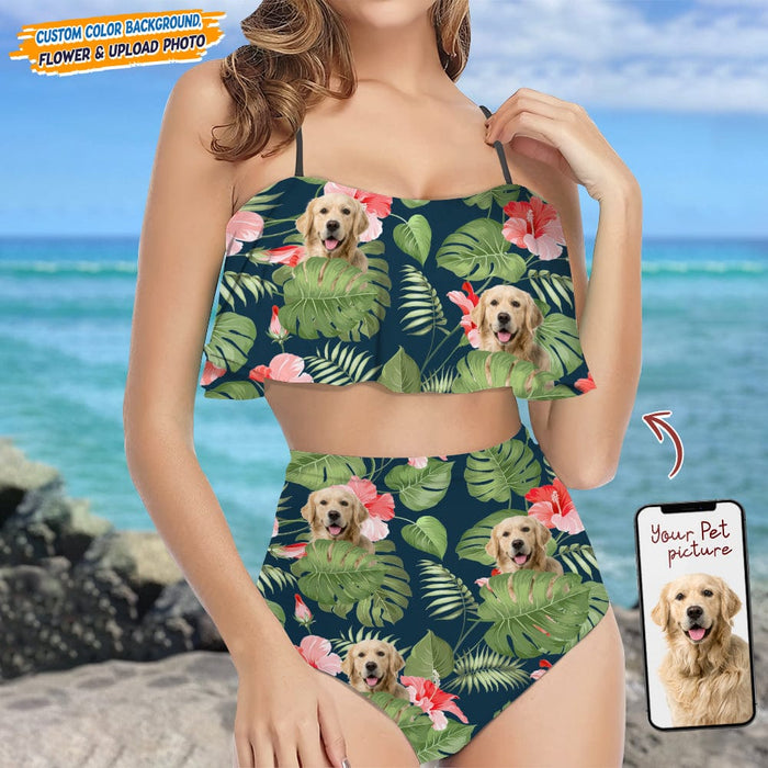 GeckoCustom Custom Dog Photo Bikini Swimsuit K228 889316