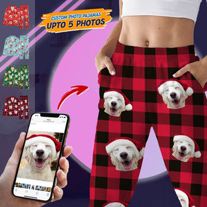 GeckoCustom Custom Dog Photo Christmas Pajamas TA29 888664
