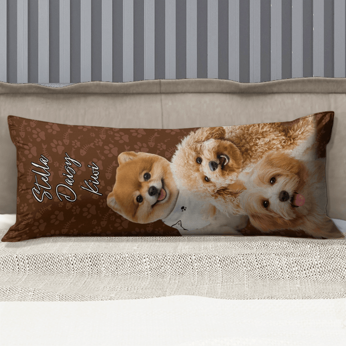 GeckoCustom Custom Dog Photo Rectangle Pillow Case TA29 890401