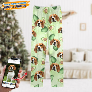 GeckoCustom Custom Dog Photo Tie Dye Background Pajamas NA29 888808