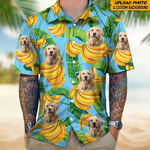 GeckoCustom Custom Dog Photo Tropical Hawaii Shirt TA29 888931