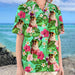 GeckoCustom Custom Dog Photo Tropical Style Woman Hawaii Shirt N304 889567