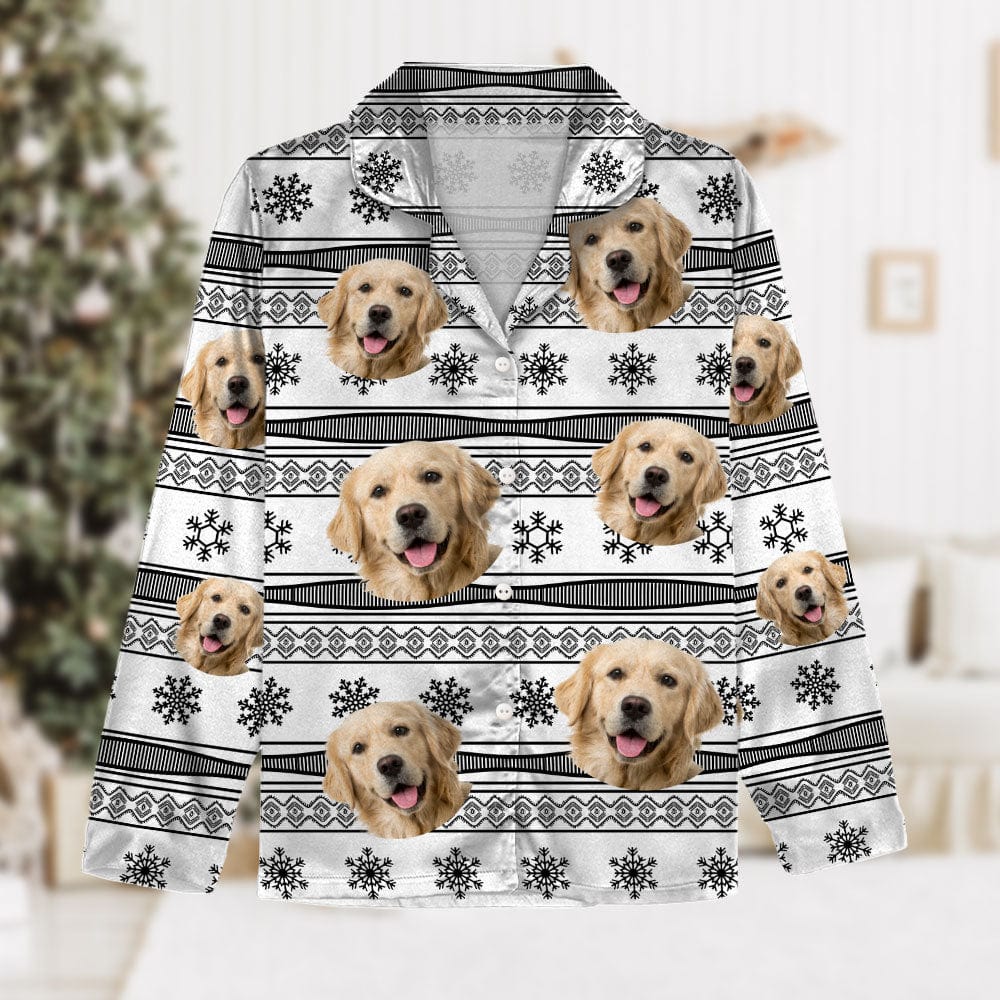 Personalized Family Pajamas Set, Pet Portrait