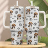 GeckoCustom Custom Dog Photo With Paw And Bone Icon Tumbler 40oz TA29 890338