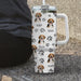 GeckoCustom Custom Dog Photo With Paw And Bone Icon Tumbler Iron Ring 40oz TA29 890324