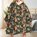 GeckoCustom Custom Dog Photo With Tie Dye Background Hoodie Blanket N304 889366