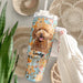GeckoCustom Custom Dog Portrait Photo With Retro Style Tumbler 40oz TA29 890334