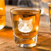 GeckoCustom Custom Face Dog Cat Engraved Shot Glass Gift For Dog Lovers Cat Lovers HA75 895108 1.5oz
