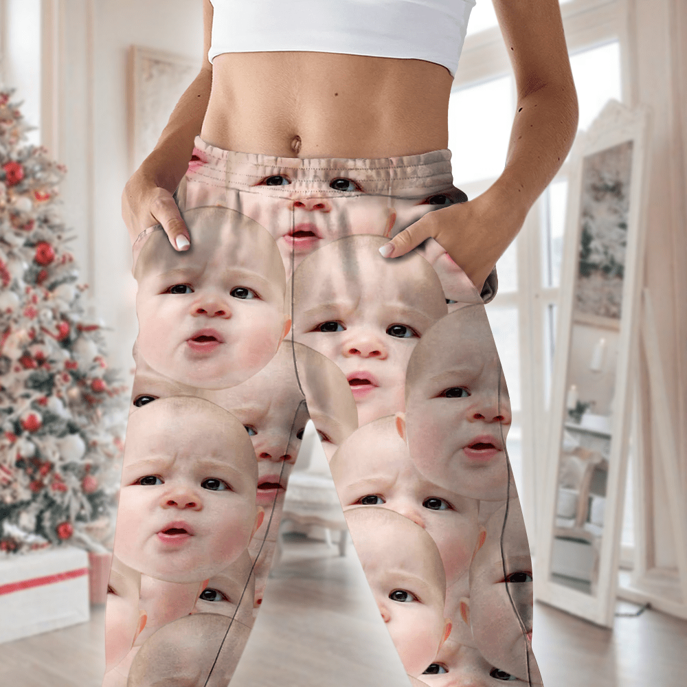 GeckoCustom Custom Face Dog Cat Family Pants Christmas Gift TA29 HA75 888950
