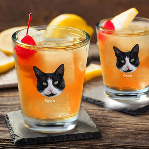 GeckoCustom Custom Face Dog Cat Print Shot Glass Gift For Dog Lovers Cat Lovers HA75 895106 1.5oz