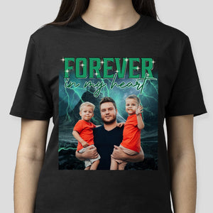 GeckoCustom Custom Face Photo And Family Moments Dark Shirt TA29 889685