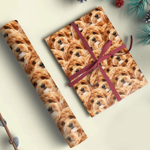 GeckoCustom Custom Face Photo Dog Wrapping Paper HO82 893326