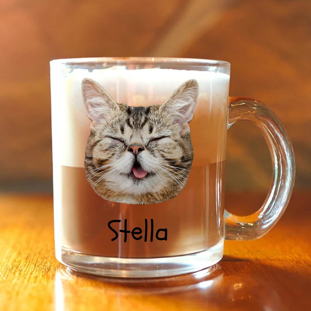 GeckoCustom Custom Face Photo For Dog Cat Lover Glass Mug TH10 891431