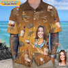 GeckoCustom Custom Face Photo For Whiskey Lover Hawaii Shirt N304 889355
