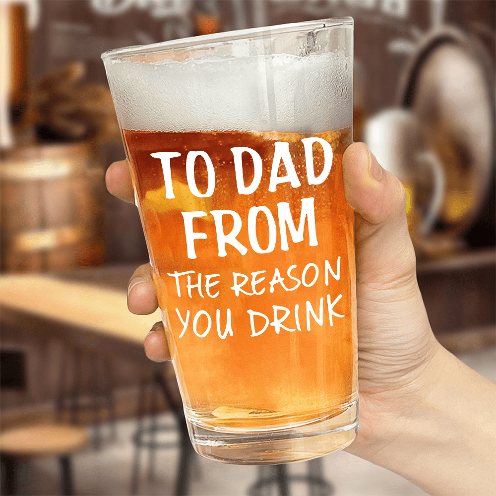 GeckoCustom Custom Face Photo From The Reasons You Drink Beer Glass DM01 890985 16oz