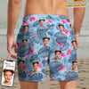 GeckoCustom Custom Face Photo Hawaiian Men's Beach Short K228 889208