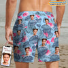 GeckoCustom Custom Face Photo Hawaiian Men's Beach Short K228 889208