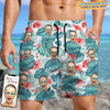 GeckoCustom Custom Face Photo Hawaiian Men's Beach Short K228 889208