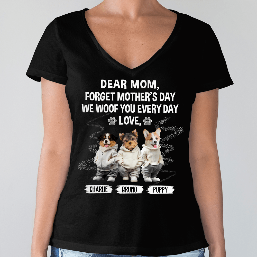 GeckoCustom Custom Face Photo I Woof You Grandpaw Dark Sweatshirt For Dog Lovers HO82 893504