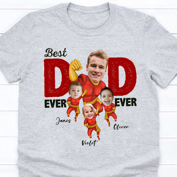 Dad Personalised Superhero T Shirt Super-Dad Personalized Women's