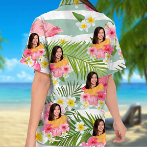 GeckoCustom Custom Face Photo Tropical Hawaii Shirt DA199 890429