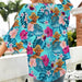 GeckoCustom Custom Face Photo Tropical Vibes Kimono Chiffon Cover Up N304 889531