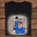 GeckoCustom Custom Face Photo With Bleached Pattern For Baseball Lovers Shirt K228 889542