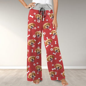 GeckoCustom Custom Face Photo With Colorful Background For Pet Lover Lounge Pants TH10 891649