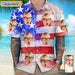 GeckoCustom Custom Face Photo With Us Flag Hawaii Shirt N304 889271