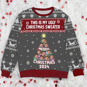 GeckoCustom Custom Face This Is My Ugly Christmas Ugly Sweater HA75 891418