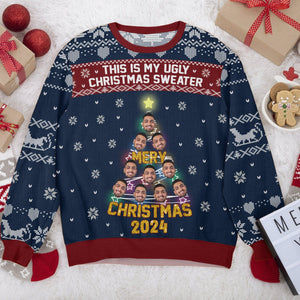 GeckoCustom Custom Face This Is My Ugly Christmas Ugly Sweater HA75 891418