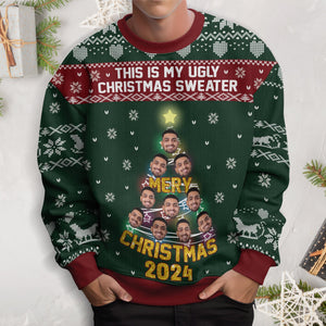 GeckoCustom Custom Face This Is My Ugly Christmas Ugly Sweater HA75 891418