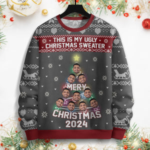 GeckoCustom Custom Face This Is My Ugly Christmas Ugly Sweater HA75 891418