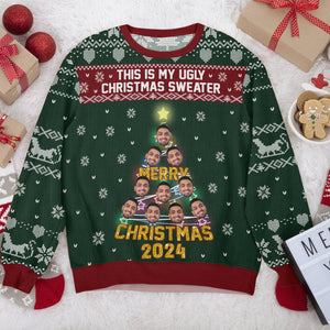 GeckoCustom Custom Face This Is My Ugly Christmas Ugly Sweater HA75 891418