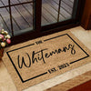 GeckoCustom Custom Family Name Coir Doormat Personalized Gift K228 889975