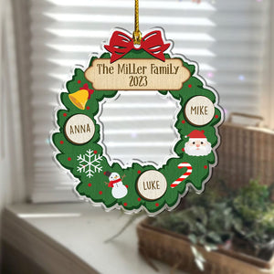 GeckoCustom Custom Family Names Christmas Tree Acrylic Ornament TA29 889734