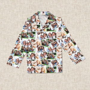 GeckoCustom Custom Family Photo Pajamas TA29 888741 For Adult / Only Shirt / S