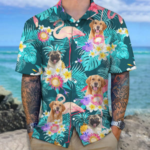 GeckoCustom Custom Funny Dog Photo Aloha Hawaii Shirt N304 890244