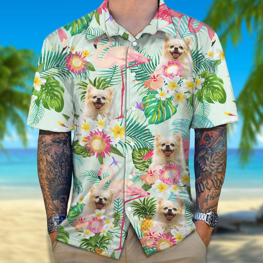 GeckoCustom Custom Funny Dog Photo Aloha Hawaii Shirt N304 890244