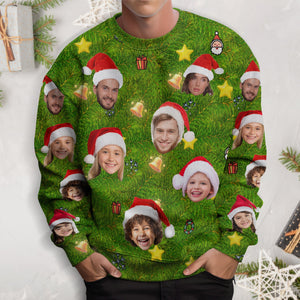 GeckoCustom Custom Funny Face Christmas Gift Idea Ugly Sweater TH10 891713