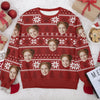 GeckoCustom Custom Funny Face May Your Christmas Be Furry And Bright Ugly Sweater For Family, Bestie HO82 891819
