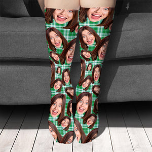 GeckoCustom Custom Human Face Photo For Men And Woman Sock N304 890251