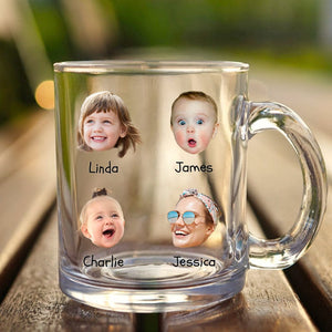 GeckoCustom Custom Human Face Photo Glass Mug TH10 891433