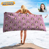 GeckoCustom Custom Human Face Photo With Icon Decoration Beach Towel T368 HN590