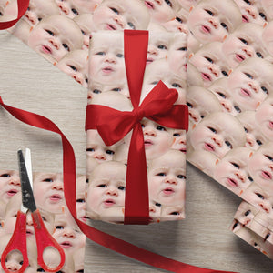 GeckoCustom Custom Human Face Wrapping Paper HO82 893330